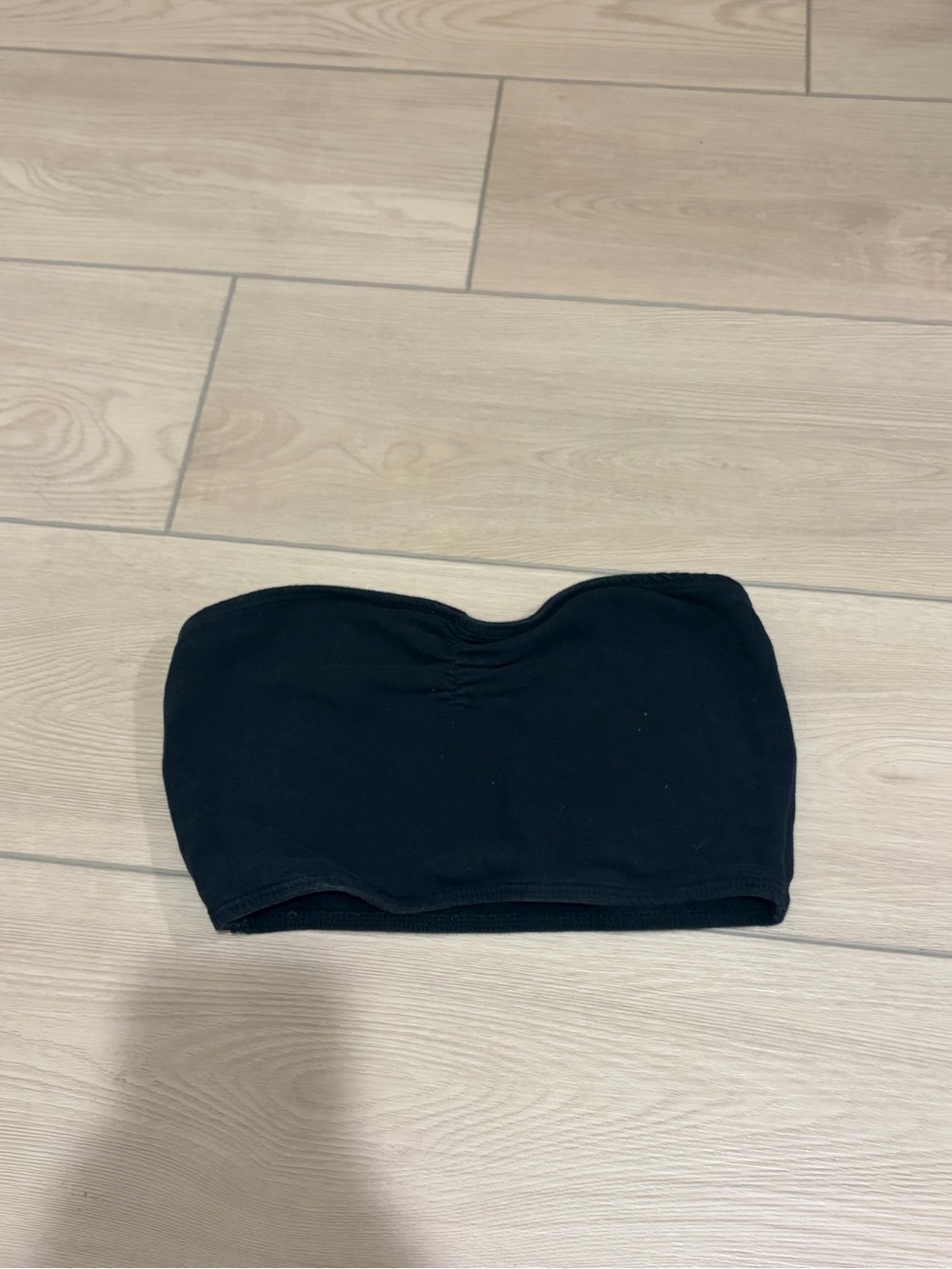 Brandy Melville Black Strapless Bandeau Top